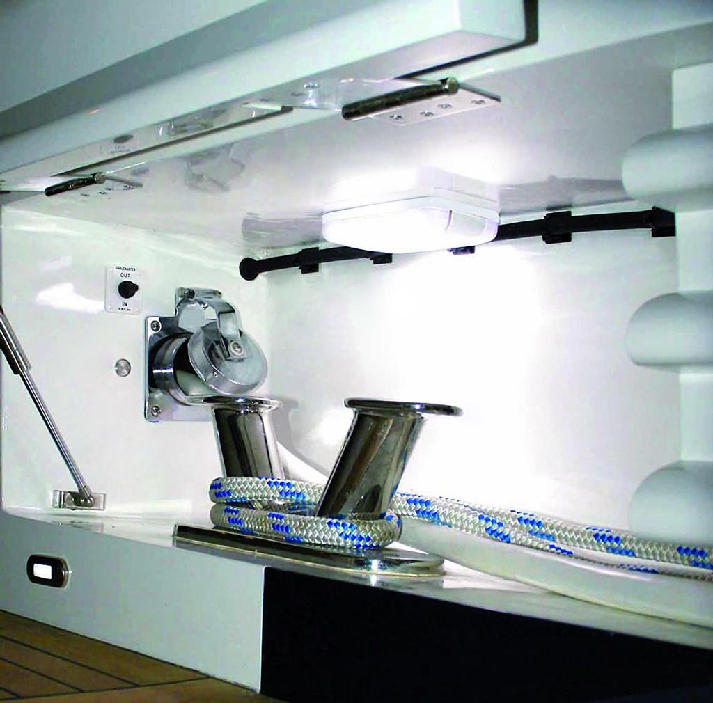 DuraLED Plus in a confined stern area  on a superyacht © Hella Marine
